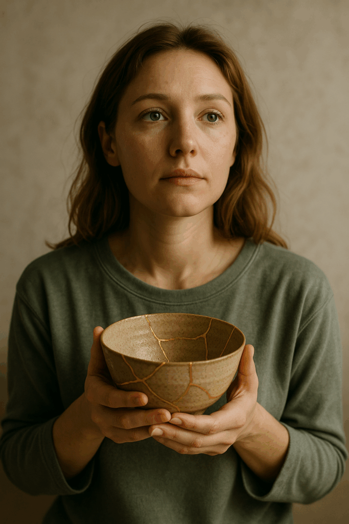 Ritratto di una giovane donna con espressione serena che simboleggia la guarigione dai daddy issues e la crescita emotiva.