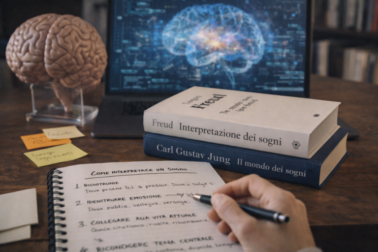 Interpretazione dei sogni tra psicoanalisi e neuroscienze, con riferimenti a Freud, Jung e ricerca scientifica
