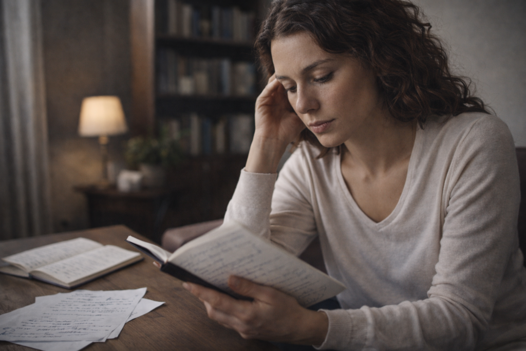 Persona che rielabora un sogno partendo dall’esperienza emotiva nel processo di interpretazione dei sogni